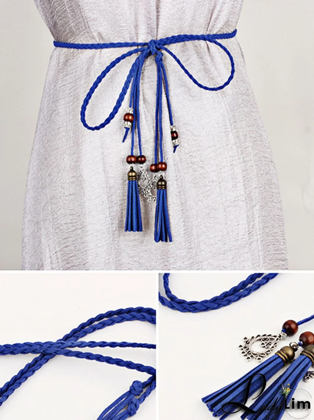 Simple Bohemia Artificial Leather Tasseled Belts