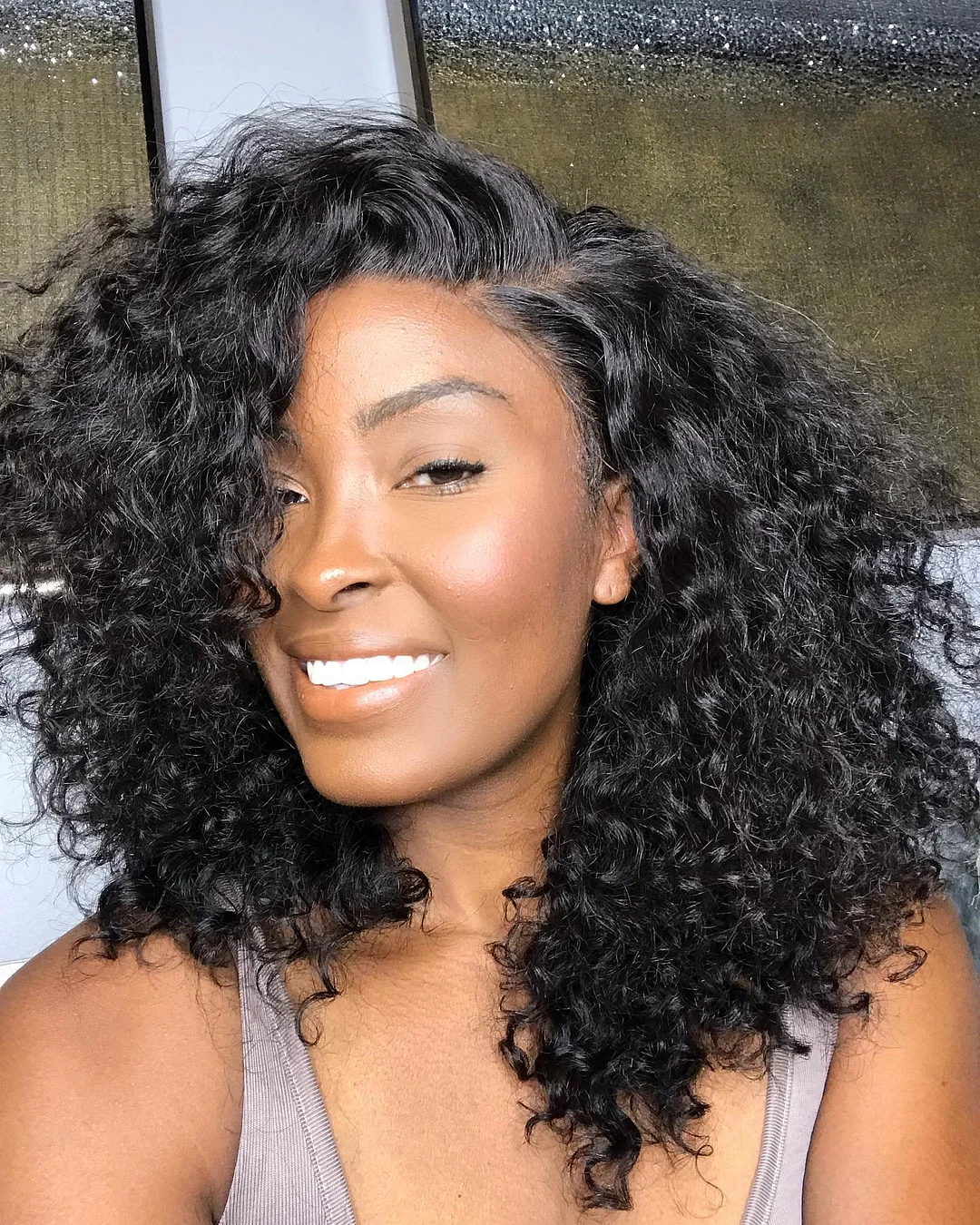 Jewtribute Hair®|Deep Curly Lace Wig Brazilian Deep Wave Short Wave Wig