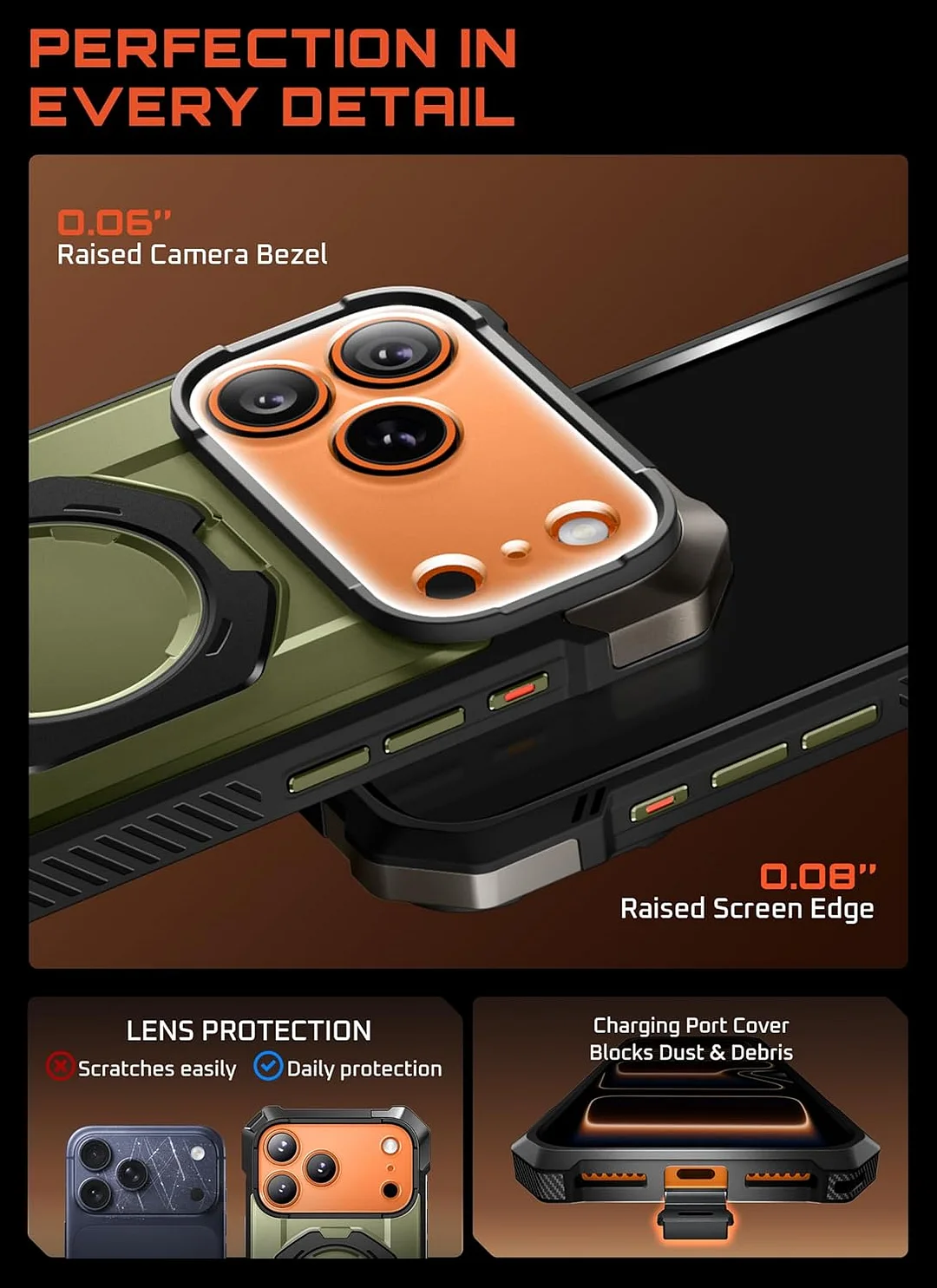 Compatible with iPhone 17 Pro Max Case with Kickstand (Unicorn Beetle Grip), [Camera Control Cover] [MagSafe Compatible] [Military-Grade Drop Protection] Heavy Duty Magnetic Phone Case