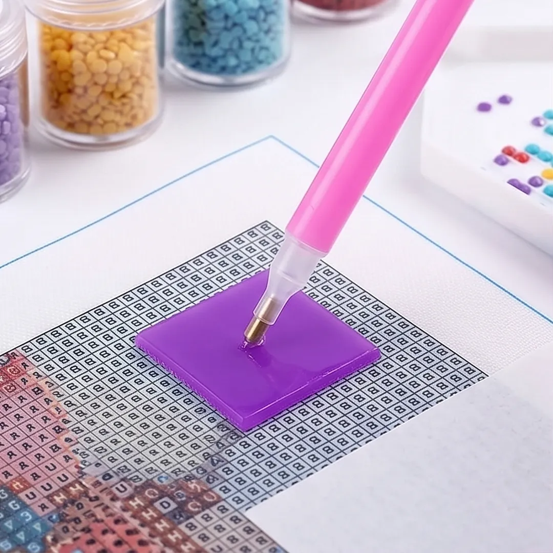 100pcs Diamond Art Wax 2.5x2.5mm Diamond Art Painting Accessories and Tools DIY Diamond Painting Wax for Family Handicraft Activities Leisure Time