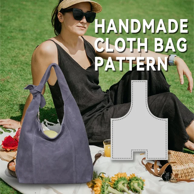 Handmade hobo bag Pattern Template—With Tutorial