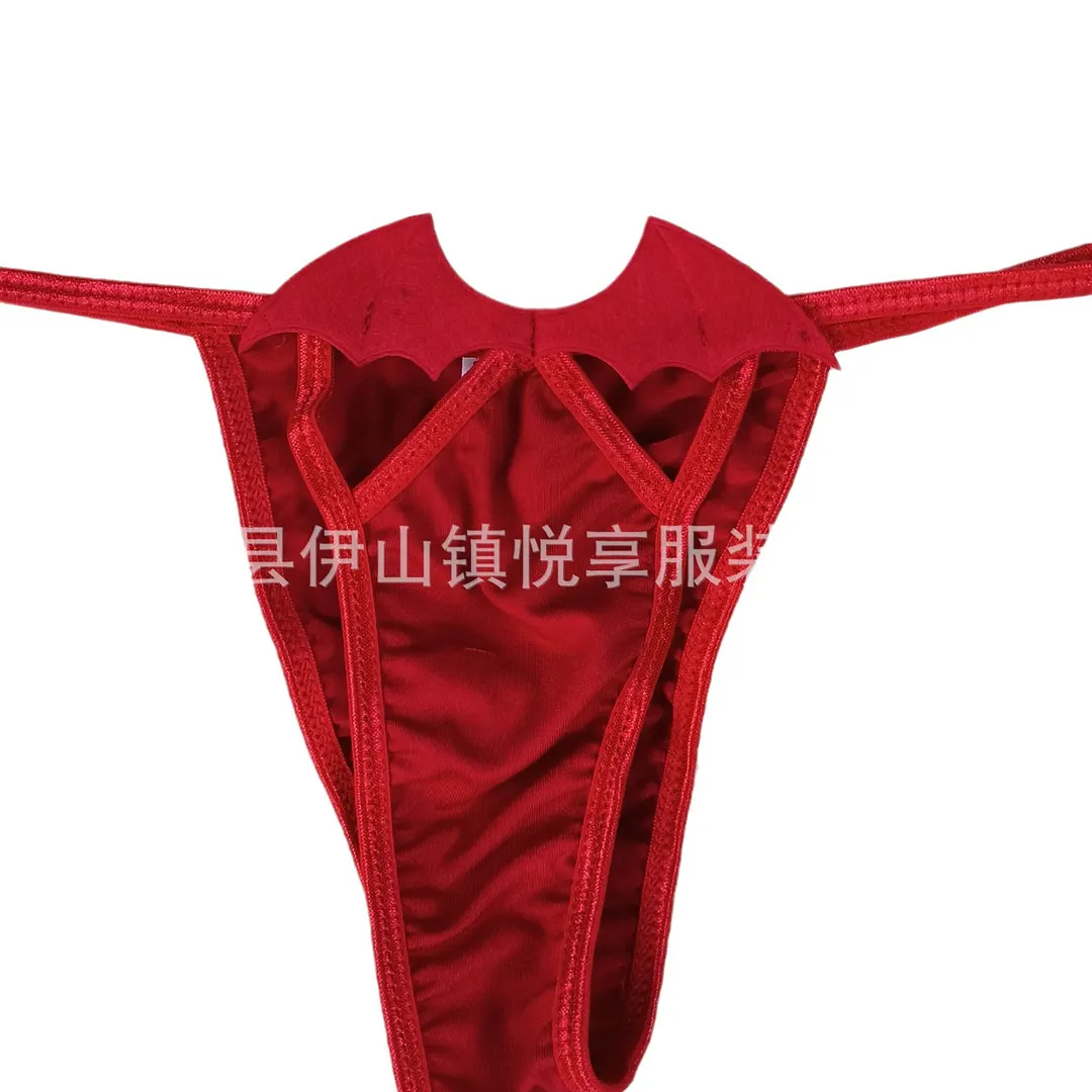 Churchf Sex Lingerie Halloween Little Demon Sexy With Pajamas Lady Three-Point Bikini Set