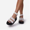 Ladies Stylish Round Toe Buckle Platform Sandals