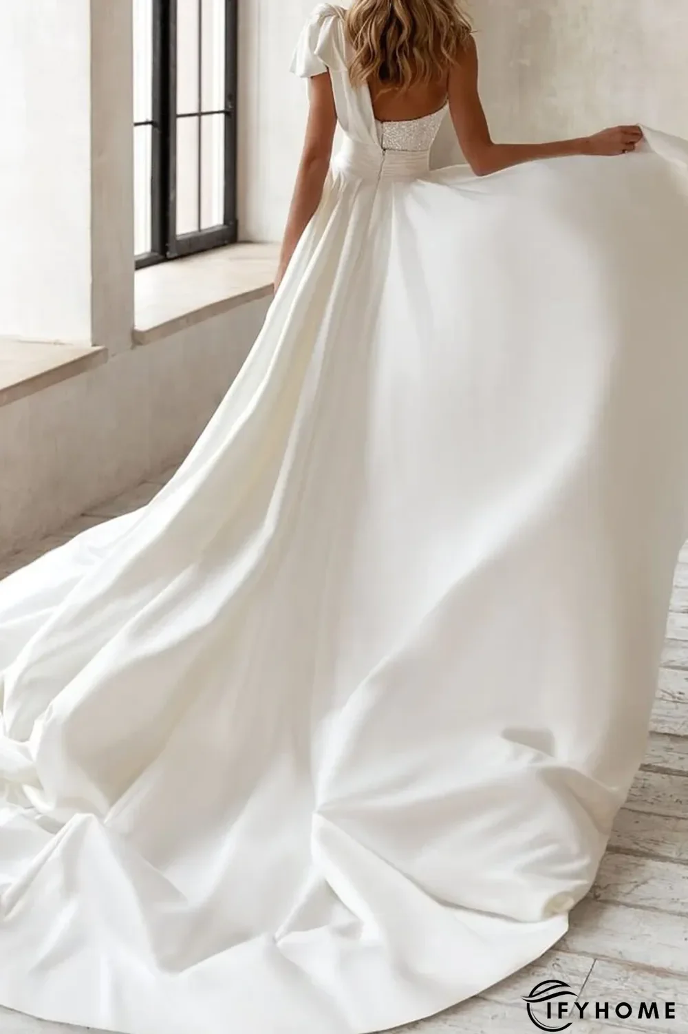 Casual Solid Sequins One Shoulder Irregular Dress Dresses | IFYHOME