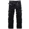 Men's Outdoor Vintage Washed Cotton Washed Multi-pocket Tactical Pants by Inlyline