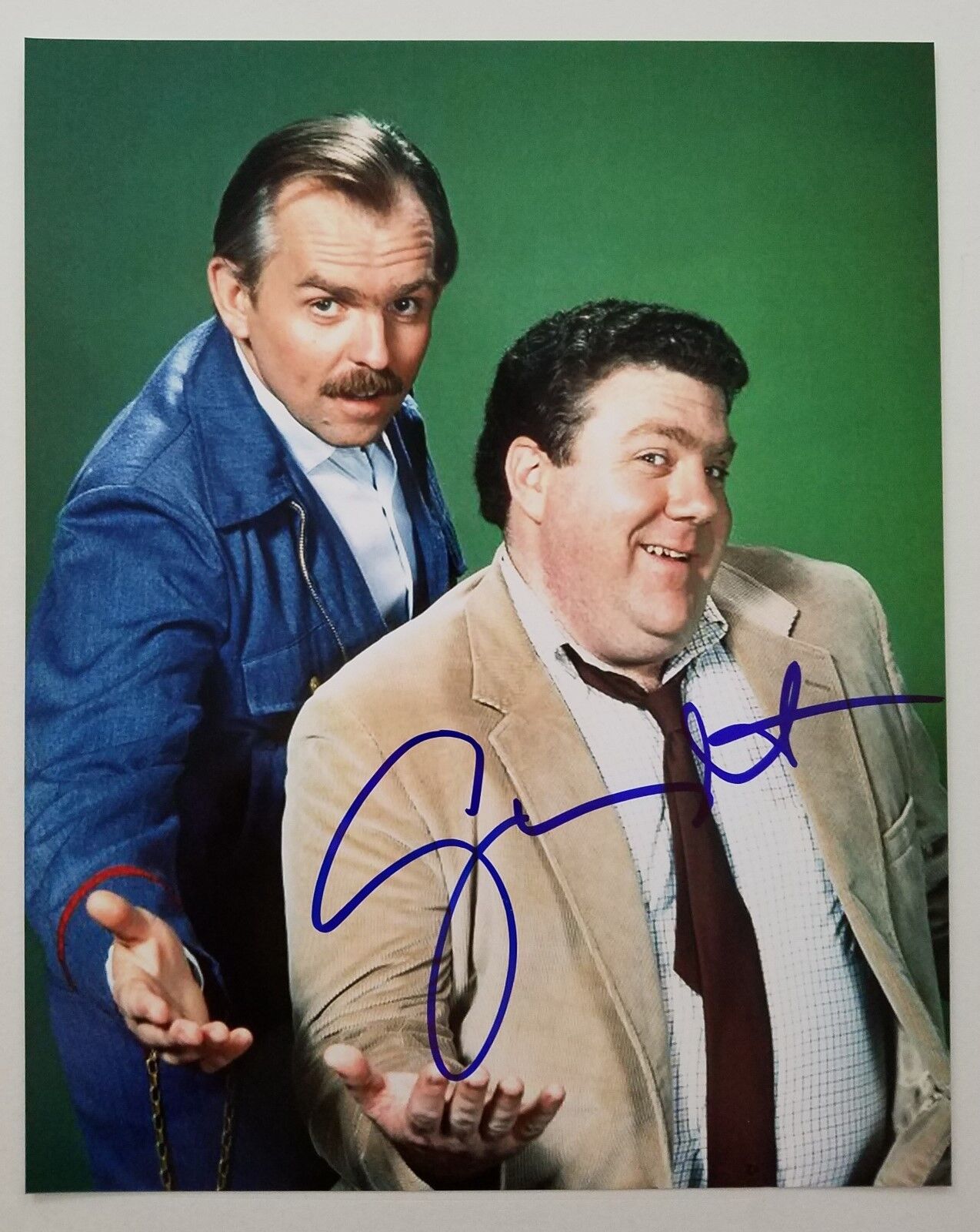 George Wendt Signed Cheers Norm 8x10 Photo Poster painting Voice Actor Horror House LEGEND RAD