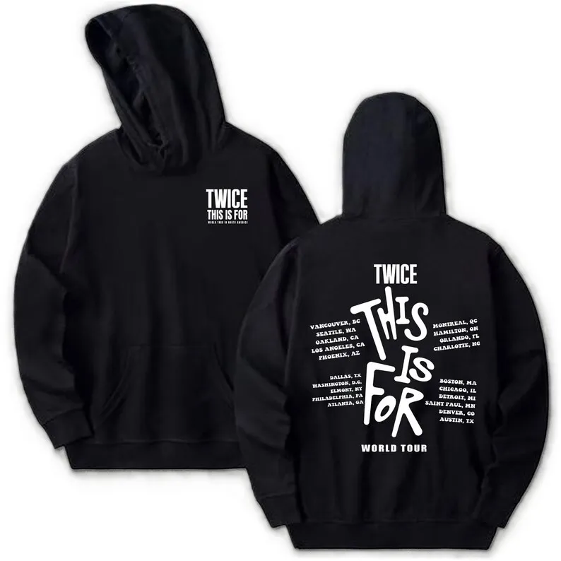 This Is For World Tour in LA Black Zip Up Hoodie