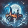 Moon Castle-11CT Stamped Cross Stitch 45*45cm/17.72*17.72in