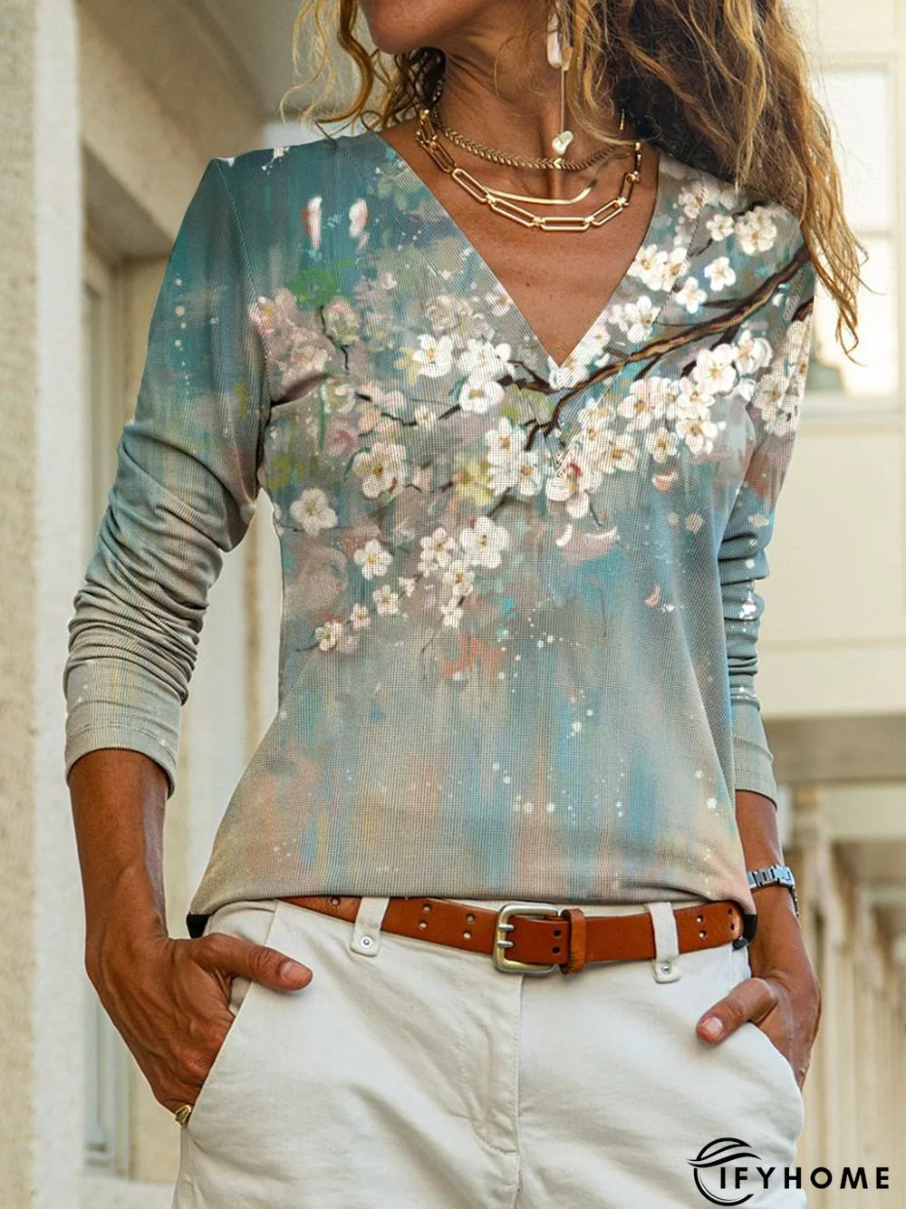 Long Sleeve Casual Shirt & Top | IFYHOME