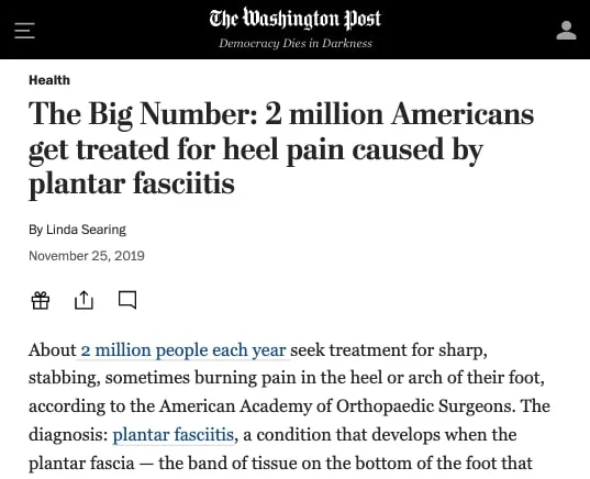 plantar fasciitis article