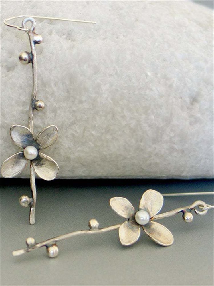 Boho Vintage Flower Inspired Earrings