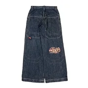 Letter print design baggy high waisted jeans for women 2025 Harajuku casual gothic wide leg straight casual jeans for women y2k