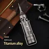 BELLOC titanium alloy ratchet screwdriver retro edc with built-in bit and portable multi-functional combination tool