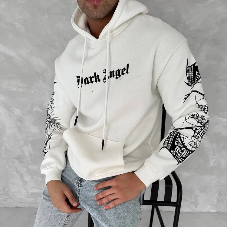 Fashionable Graphic Print Crew Neck Sweatshirt