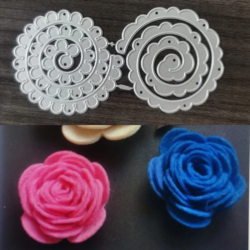 Spiral Flower Metal Cutting Dies for DIY Scrapbooking Album Paper Cards Decorative Crafts Embossing Die Cuts