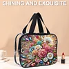 DIY Edelstein Blume Diamant Kunst Strass Make-up Tasche Transparent Aufbewahrungspack