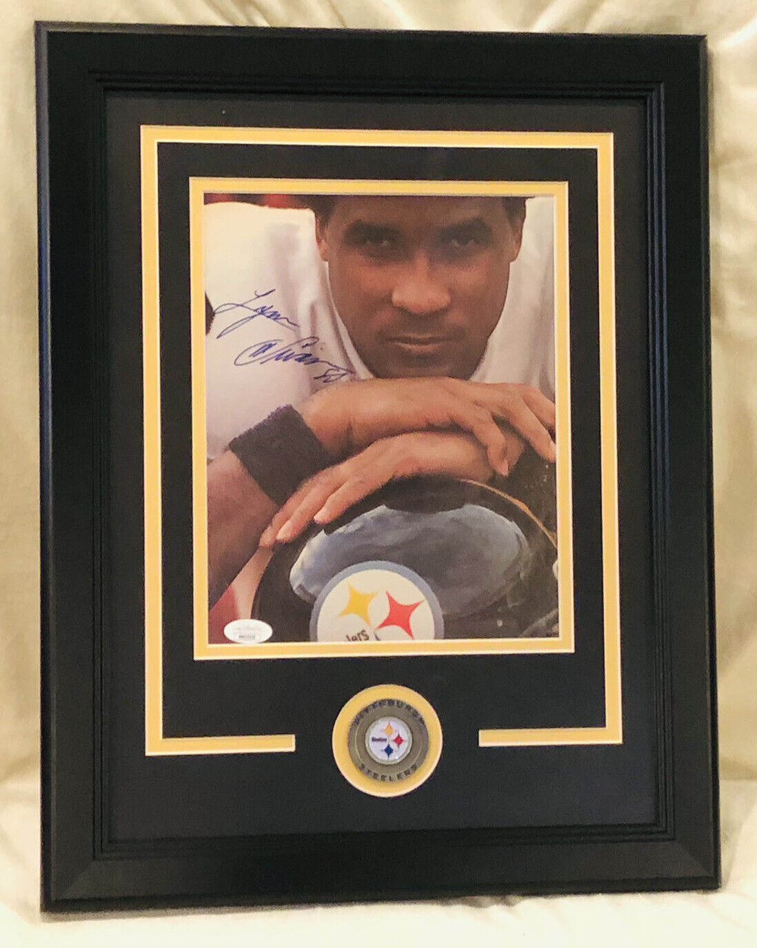 Lynn Swann PITTSBURGH Steelers Signed Super Bowl Champ Framed 8x10 Photo Poster painting HOF JSA