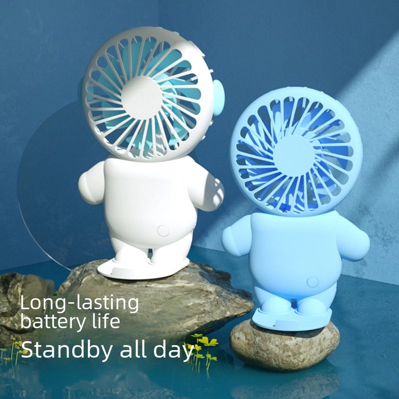 New Kitty Portable Mini Small Fan Student Handheld Small Fan Internet Celebrity Desktop USB Pocket Electric Fan