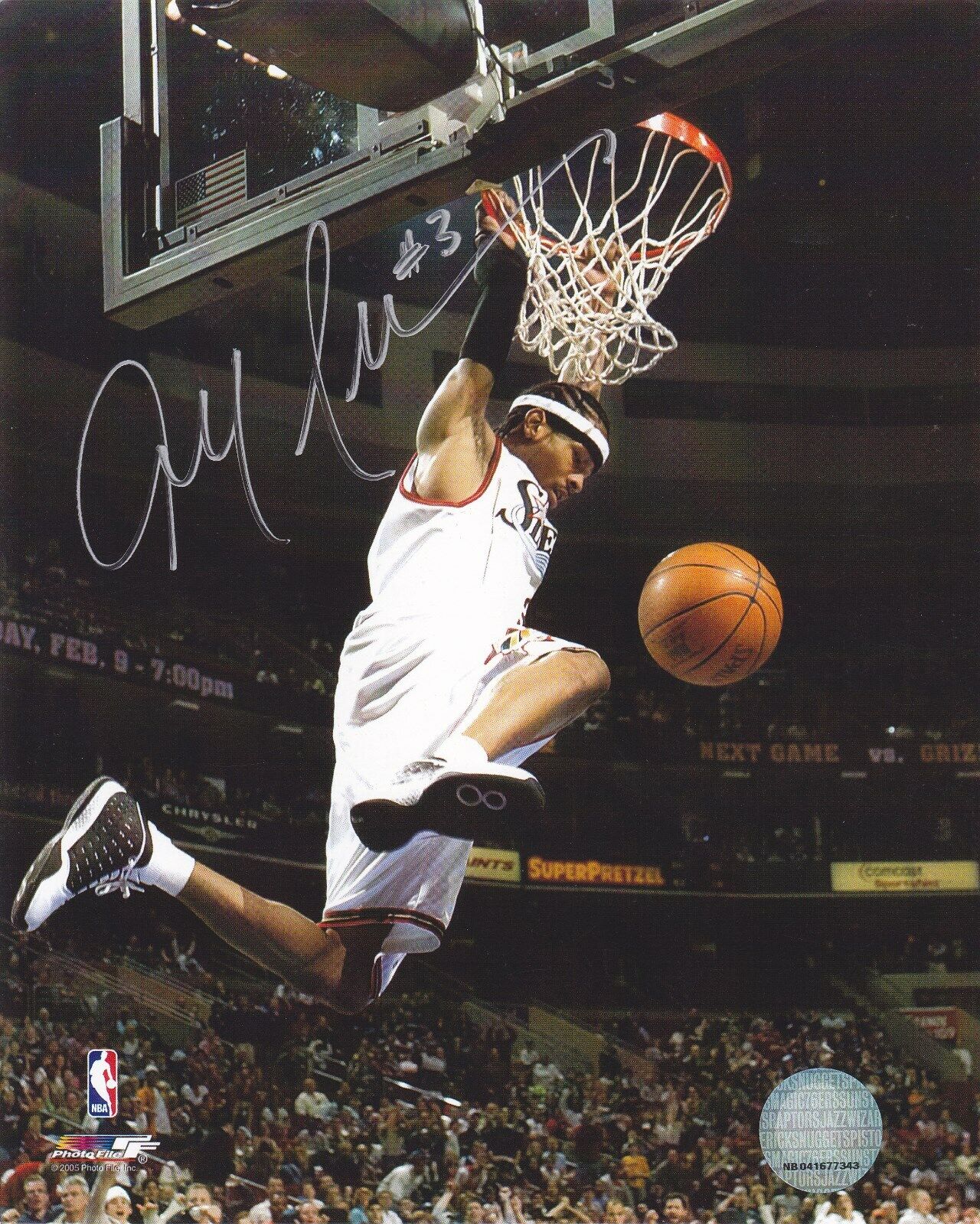 ALLEN IVERSON - 76ers Autographed Signed 8x10 Reprint Photo Poster painting!