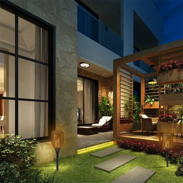 Flickering Torch Garden Landscape Lawn Light