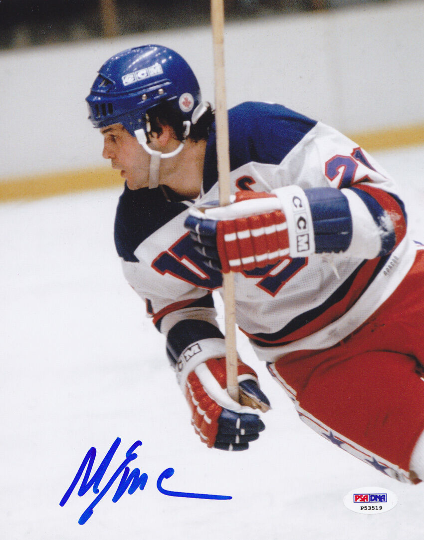 Mike Eruzione SIGNED 8x10 Photo Poster painting 1980 Olympics Team USA PSA/DNA AUTOGRAPHED