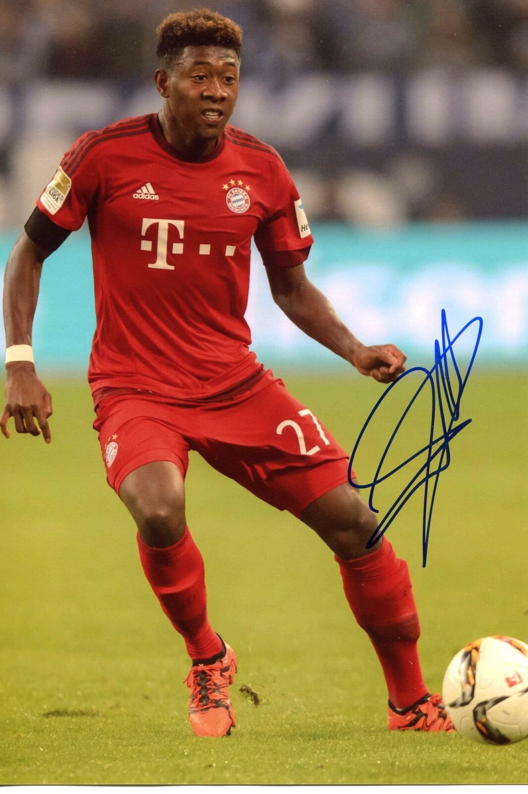 SOCCER David Alaba FC BAVARIA MUNICH autograph, In-Person signed Photo Poster painting