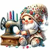 Diamond Painting-DIY Full Round Drill Needlework Gnome