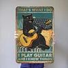 Guitar Cat - Vintage Metal Signs(12*16Inch) - Cat