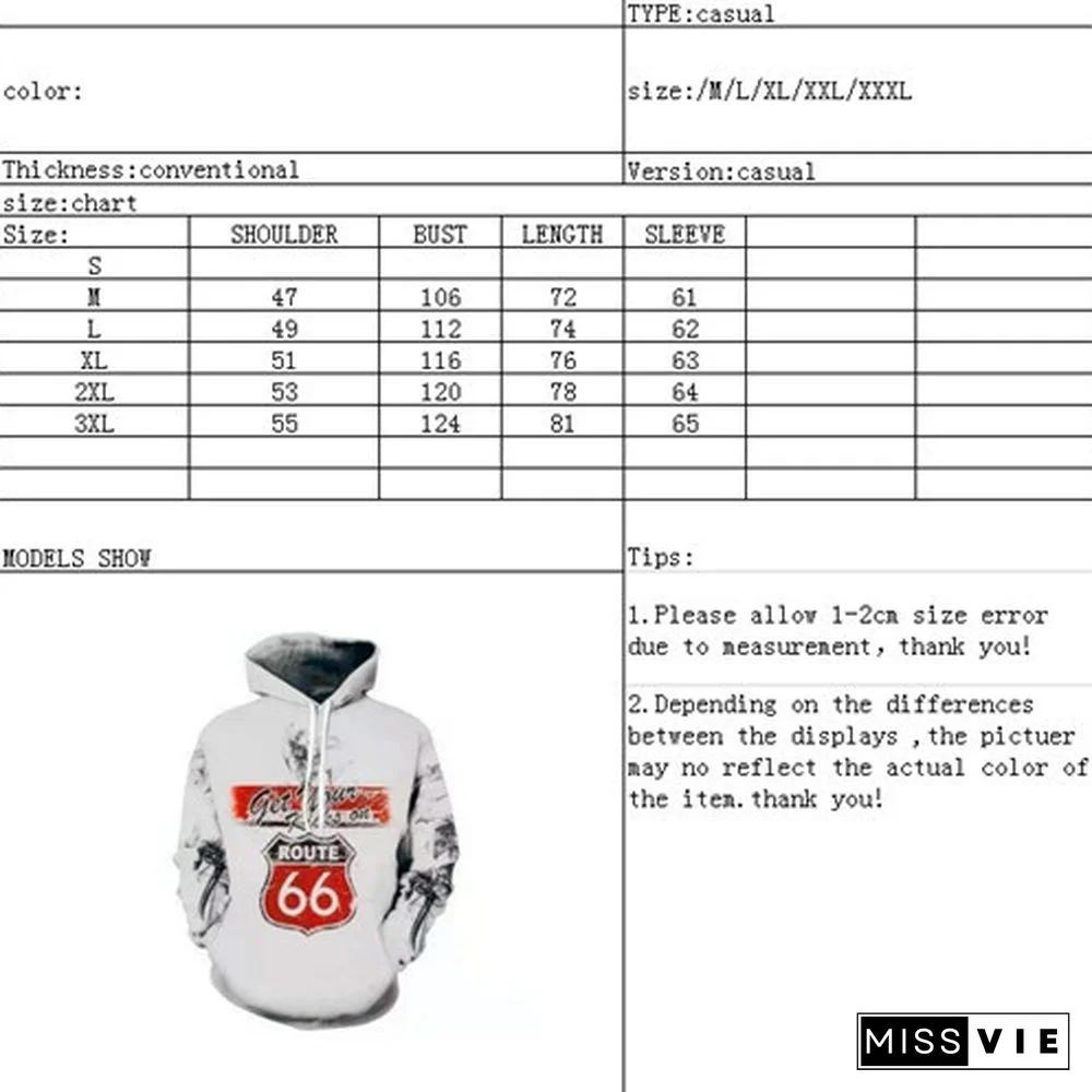 Long-Sleeved Hoodie Fashion Personality Printed Sweatshirt Autumn And Winter New Men's Casual Pullover Long-Sleeved Coat Round Neck Top Men's Clothing