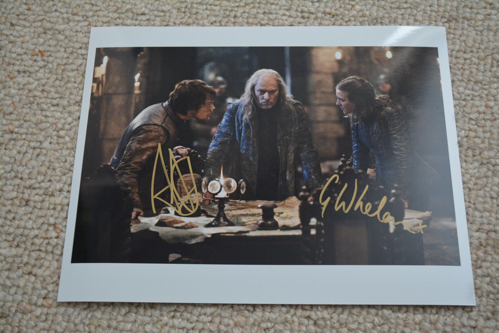 ALFIE ALLEN & GEMMA WHELAN signed autograph 8x10 In Person GAME OF THRONES