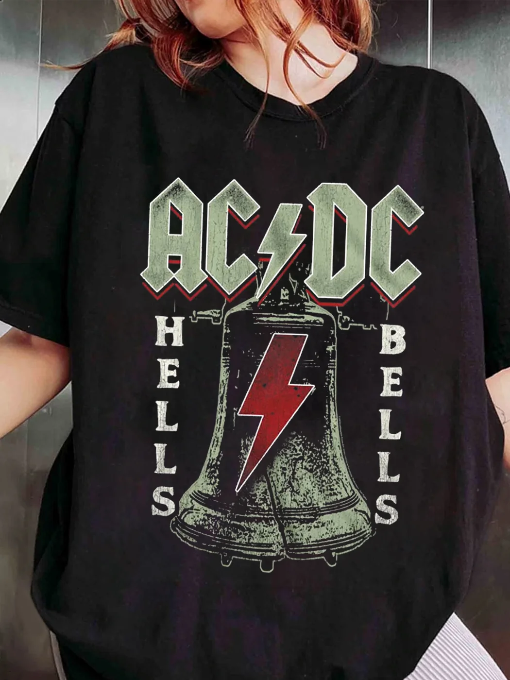 ACDC Men's T-Shirt Vintage Hells Bells Black Shirt / DarkAcademias /Darkacademias