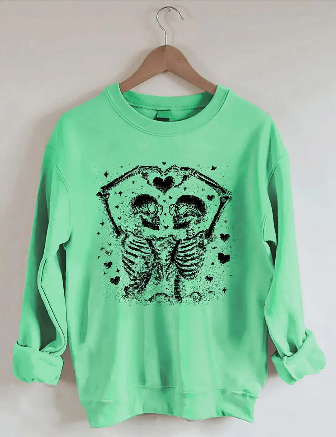 Valentine Skeleton Couple Sweatshirt