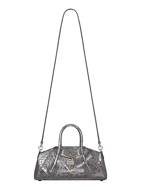 Givenchy Mini Antigona Stretch Bag In Laminated Leather