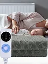 Plush Electric Blanket Winter Warm Throw Single Velvet Smart Office Grey Blanket
