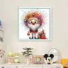 Furry Santa Claus-14CT Counted Cross Stitch 40*40cm/15.75*15.75in