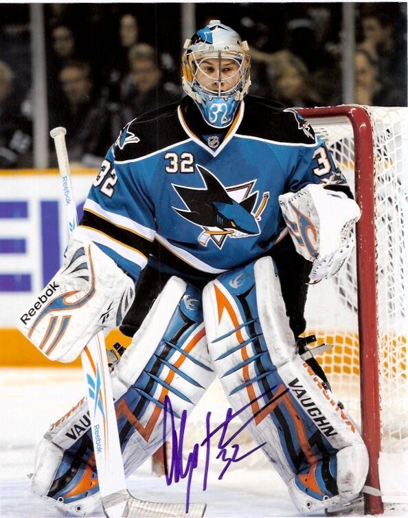 San Jose Sharks Alex Stalock Signed Autographed 8x10 Photo Poster painting COA