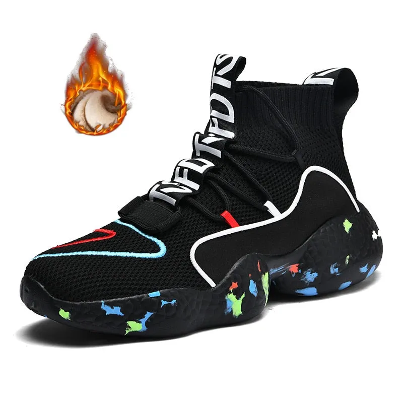 Nine o'clock Stylish Couple Casual Shoes Non-Leather Breathable Male Sneakers Outdoor Quality Anti-skid Footwear Big Size 35-50