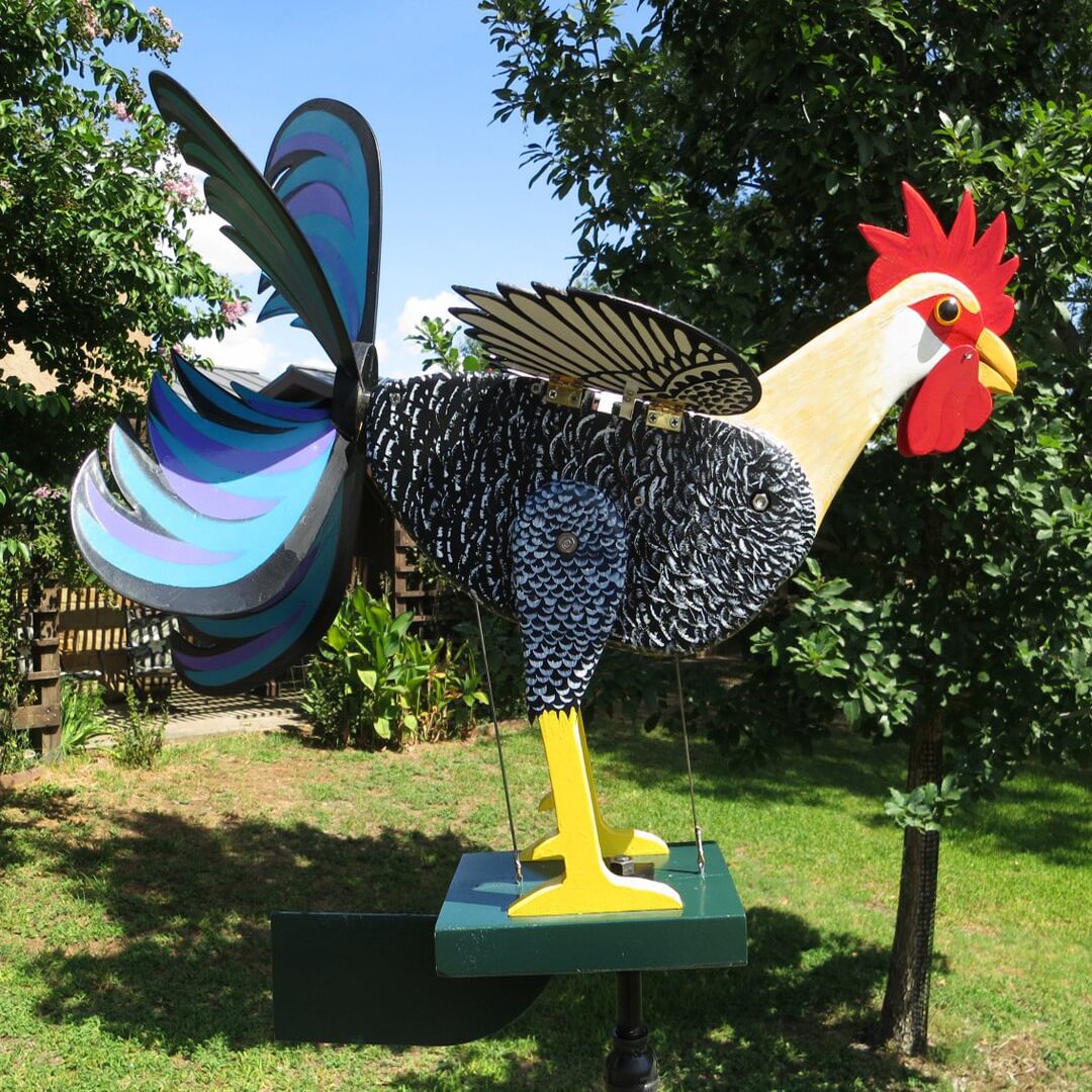 2021 Best Garden Decor-The Live Rooster Windmills | IFYHOME