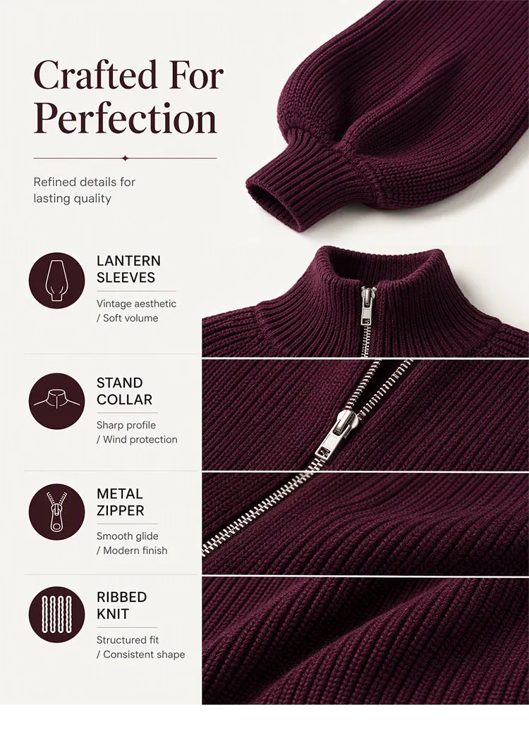 Elegant knit jacket fit and sleeve detail