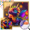 Diamond Painting-Round AB Drill Dinosaur(35*35CM)