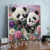 Framed Diamond Painting - Special Shaped - Panda (25x25cm)