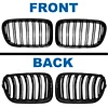 BILLDIO F25 Grille - Black Kidney Grill Compatible with 2011 2012 2013 X3 F25 Double Slats Glossy Black?2 pcs?