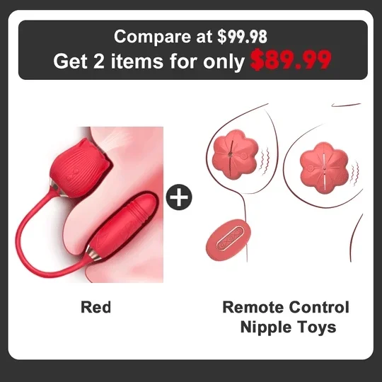 The Rose Toy With Mini Bullet Sucking Vibrator