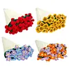 Flower Bouquet Crocheted Blankets Breathable Soft Knitting Throw Blankets Gifts