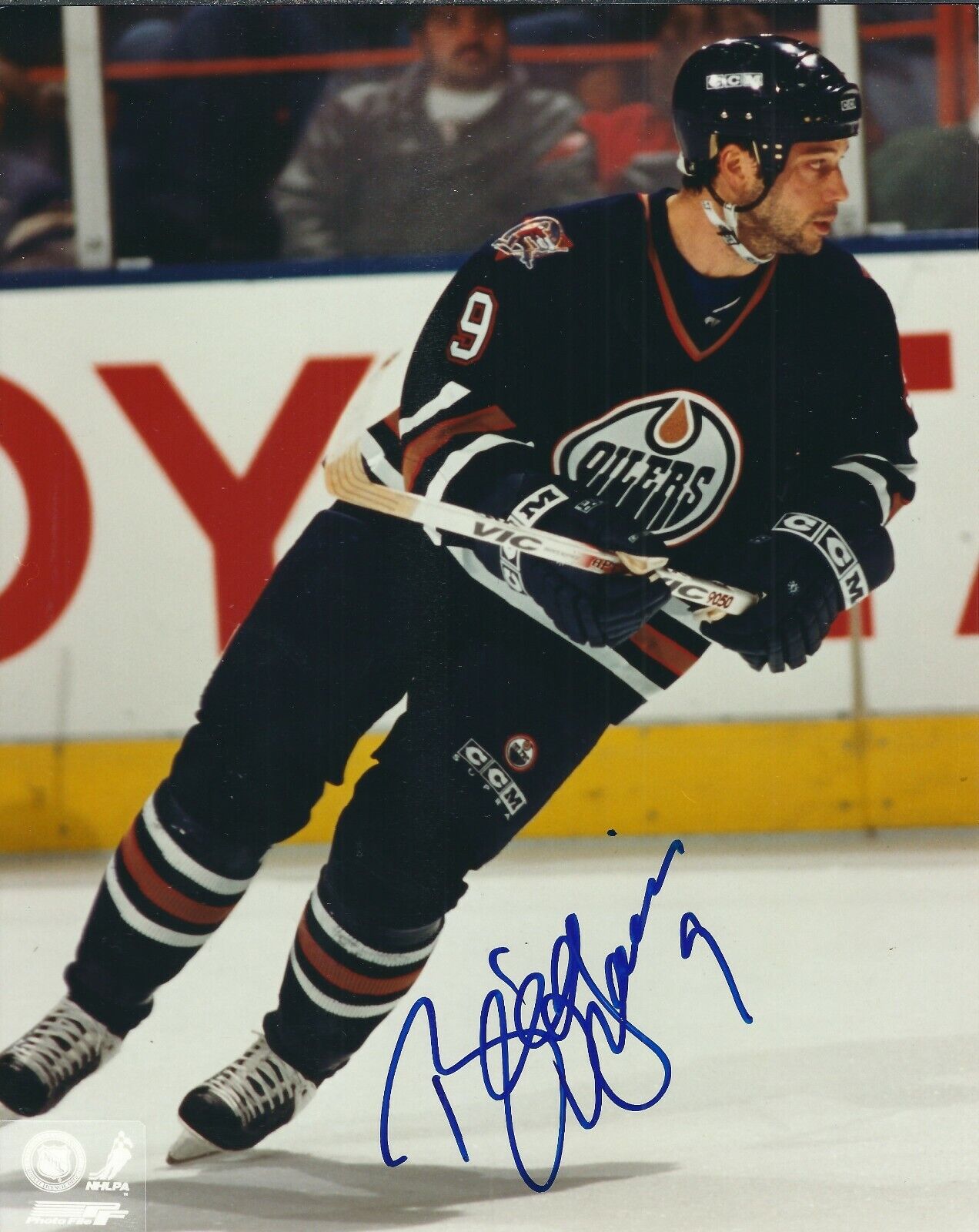 Autographed 8x10 BILL GUERIN Edmonton Oilers Photo Poster painting - w/COA