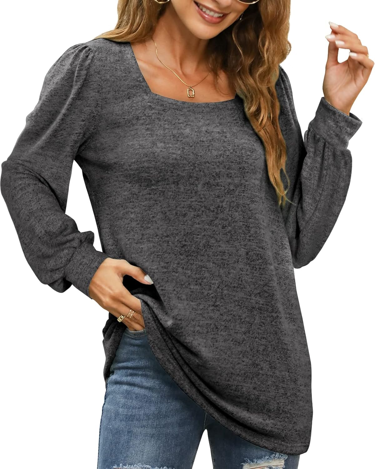 ⏰Hot Sale-Women Loose Long-Sleeved Fashion Casual Top(Buy 2 10% OFF)