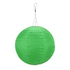 8 inch LED Round Solar Lantern Solid Color Waterproof Pendant Garden Decor