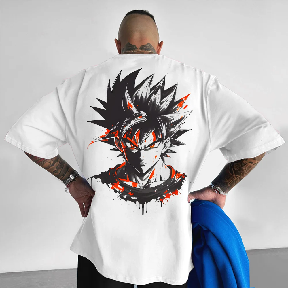 Outletsltd Unisex Oversized Dragon Ball Print T-Shirt