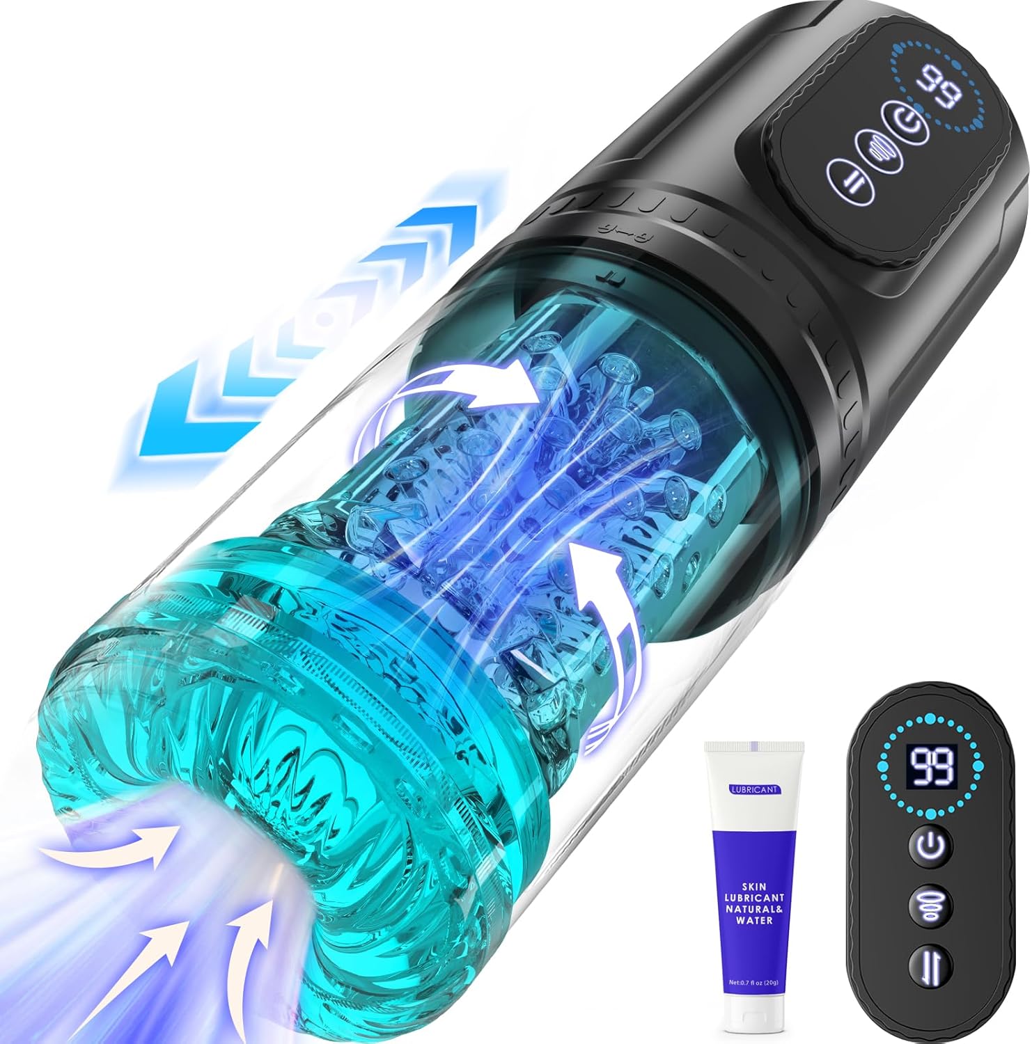 Ultra-Strong Suction Rotating Masturbation Cup  