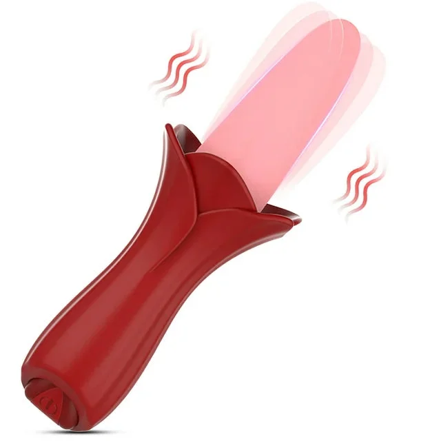 YDHT Clitoris Licking Vibrator G Spot Stimulator with 10 Tongue Vibrating Modes Clitoral Nipple Licker Adult Sex Toys for Woman Man Couple